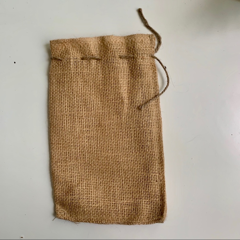 Burlap gift bag